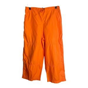 Vintage Y2K Nike Women’s Orange Windbreaker Capris Size-Large